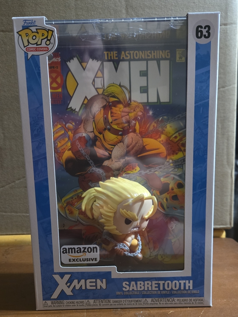 Funko Pop! Comic Covers X-Men Sabretooth #63 Amazon Exclusive Vinyl Figure